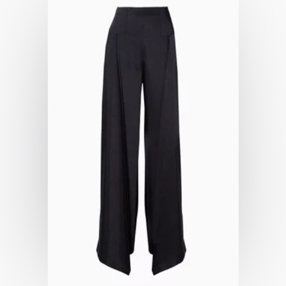 Paper London Lex Wide Leg Trouser Pants in Navy Size 14 - Picture 11 of 11